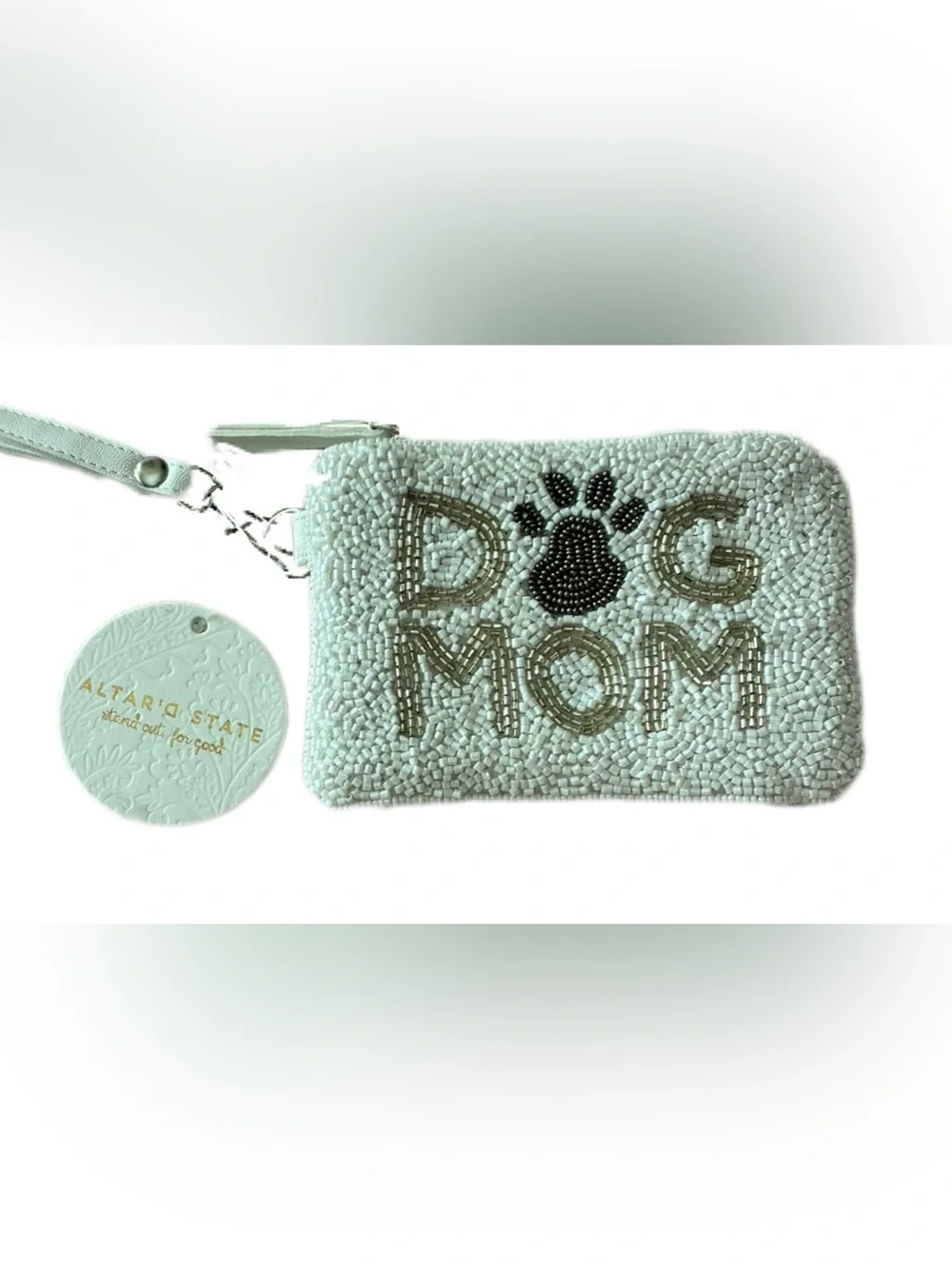 Altar’d State NWT Dog Mom Beaded Pouch Purse